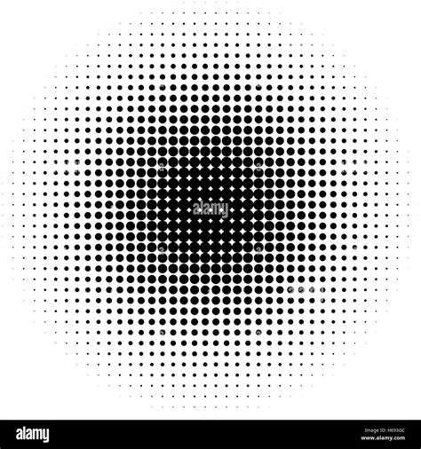 Circle halftone pattern / texture. Monochrome halftone dots Stock Vector Image & Art - Alamy