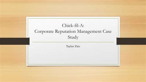 Chick Fil A Case Study Powerpoint Ppt