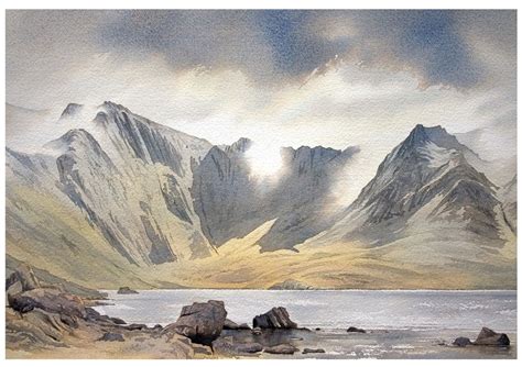 Landscape Watercolour Paintings Of Snowdonia The Lake District And