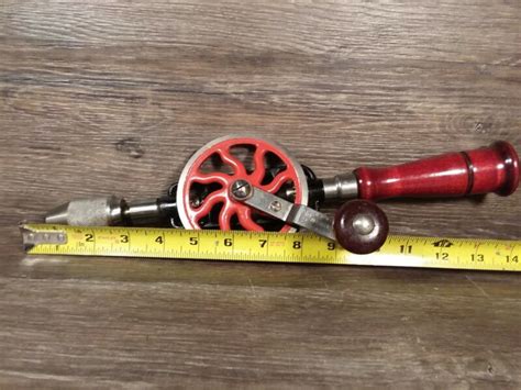 Vintage Miller Falls Co No 2 Hand Drill Egg Beater Style Great