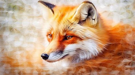 Premium Photo D Fox Illustration Generative Ai