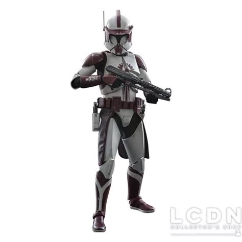 Hot Toys TMS103 Star Wars The Clone Wars Collectible Action Figurine 1 6 Clone Commander Fox 30cm