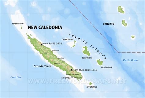 New Caledonia Map