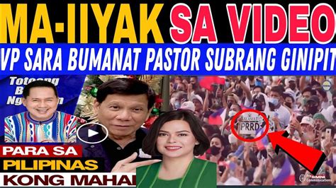 Vp Sara Bumanat Taga Tacloban Nagpatotoo Sa Nagawa Ni Prrd Maluluha Ka