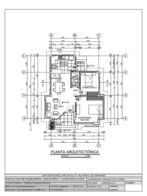 Clase 1 Planta Arquitectonica Acotada Y Amoblada Pdf