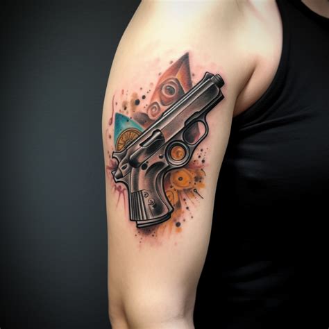 53 Pistol Tattoo Ideas - TattooClue.com