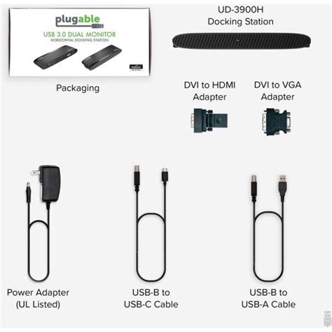 Plugable Usb 3 0 Universal Laptop Docking Station For Windows And Mac