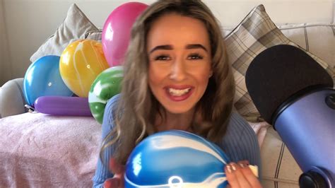 Asmr Blowing Up Beautiful Marble Themed Balloons And Deflating Them Youtube