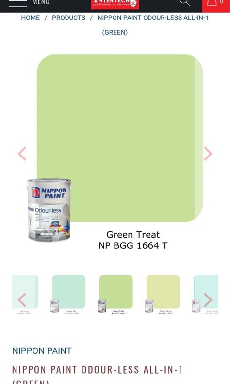 Nippon Paint Vinilex Green Treat Furniture Home Living Home