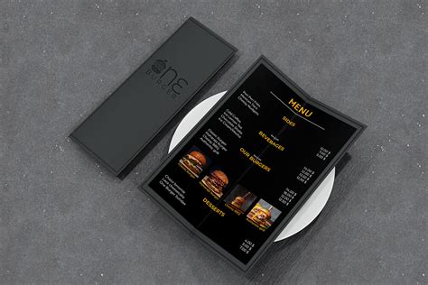 ONE BURGER MENU DESIGN on Behance