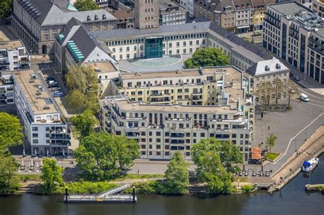 M Lheim An Der Ruhr Aus Der Vogelperspektive Geb Ude Der