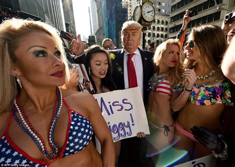 Photographer Alison Jackson Sets Up Spoof Trump Campaign Rally In NYC