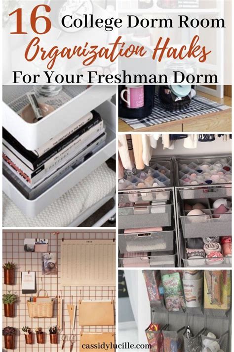 16 Ideas For College Dorm Room Organization Dorm Room Organization