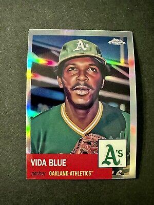 2022 Topps Chrome Platinum 333 Vida Blue Refractor Oakland Athletics A