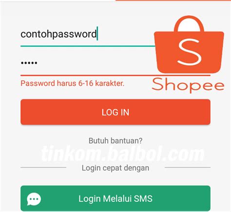 Contoh Password Shopee Ilmu