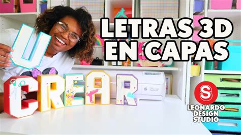 Como Hacer Letras D En Capas Con La Siser Juliet En Leonardo Design