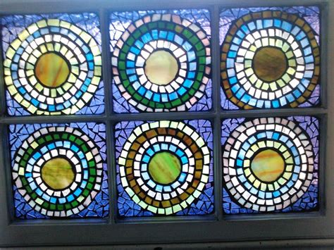 Abstract Stained Glass Mosaic Window By Groovysquid Glass Mosaic