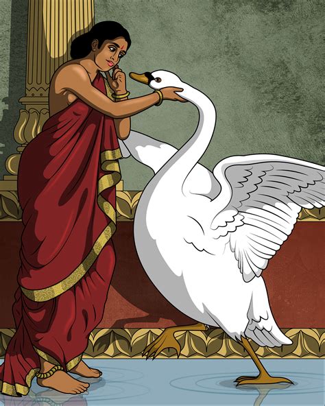 Damayanti and The Swan - STHRI - Medium