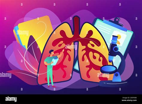 Obstructive Pulmonary Disease Concept Vector Illustration Stock Vector