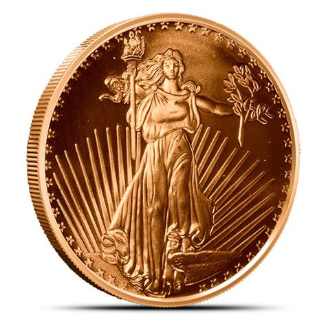 Oz Saint Gaudens Copper Round New Silvertowne Provident Metals