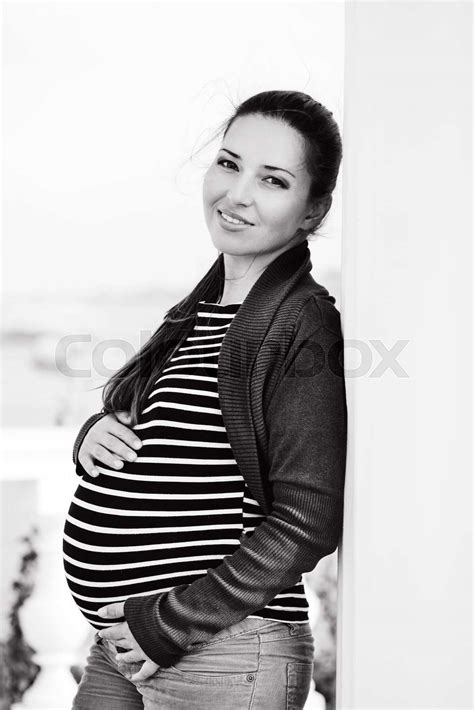 Sweet Pregnant Woman Stock Image Colourbox