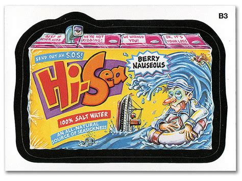 Wacky Packages Th Series Bonus Sticker Hi Sea