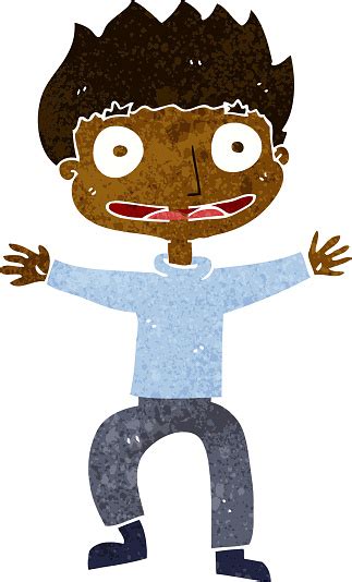 Cartoon Grinning Boy Stock Illustration - Download Image Now - Adult ...