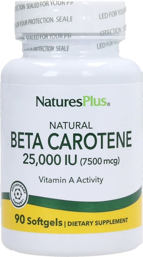 Betacaroteno Natural C Psulas Blandas Nature S Plus Vitalabo