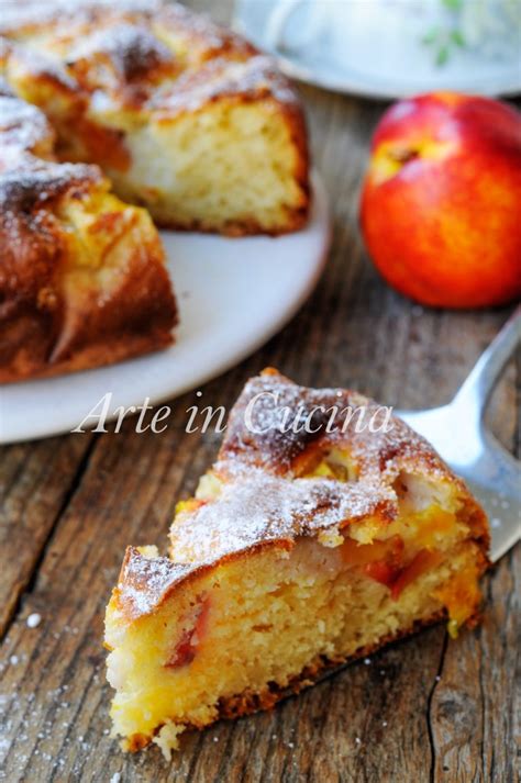 Torta Morbida Alle Pesche E Ricotta Senza Olio E Burro