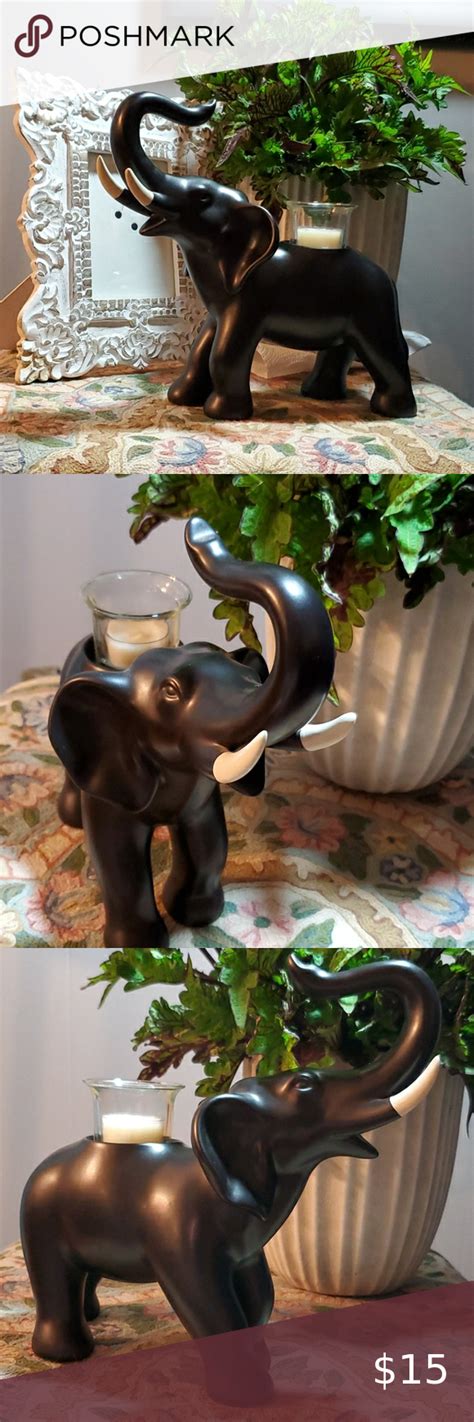 Partylite Trumpeting Elephant Votive Candle Holder Votive Candle