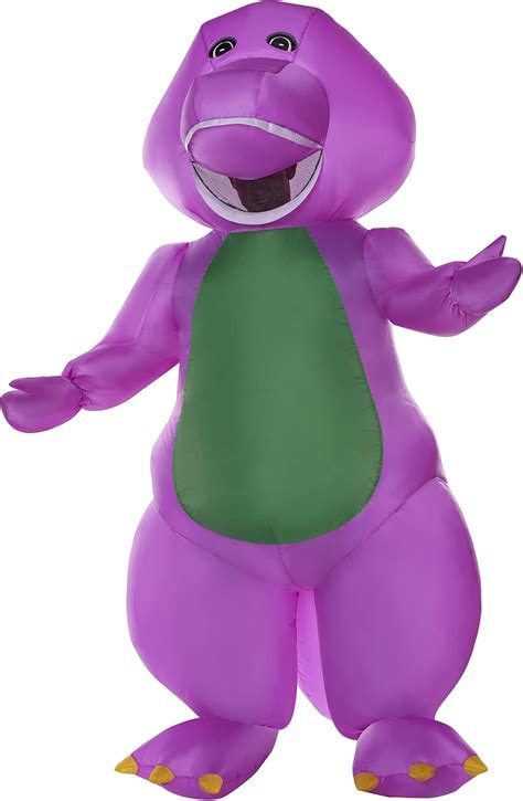 Spirit Halloween Barney And Friends Inflatable Barney Adult Costume Officially