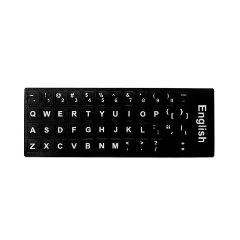 Liraijei English Letters Keyboard Stickers Frosted Pvc Tablet