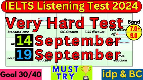 Difficult IELTS Listening Practice Test For 24 August 31 August 2024