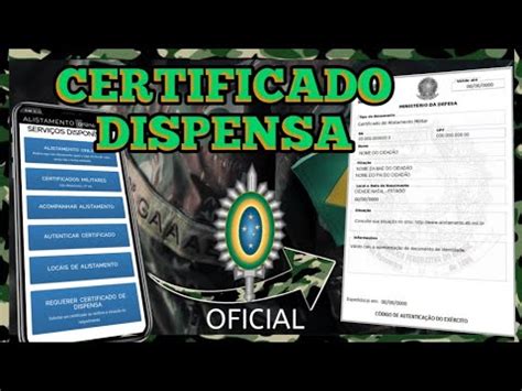 CERTIFICADO De DESPENSA MILITAR Online 2023 Como TIRAR A RESERVISTA