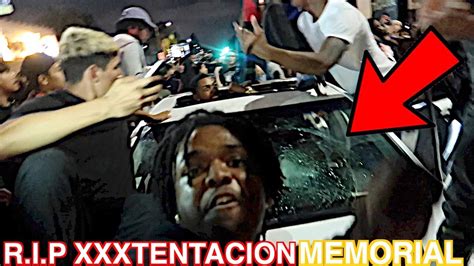 Xxxtentacion Memorial In La Riot Gone Crazy Youtube