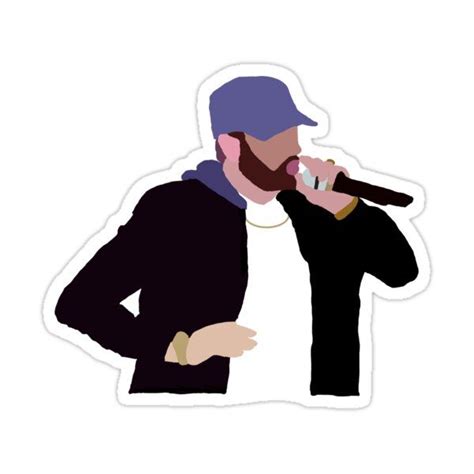 Eminem Illustration Design Sticker For Sale By Aritrasur In 2023