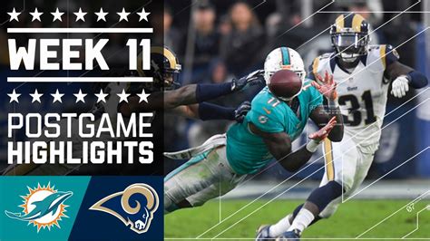 Dolphins Vs Rams Nfl Week 11 Game Highlights Youtube