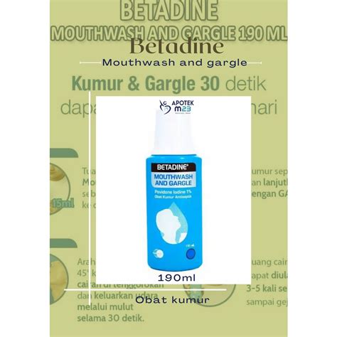 Jual Betadine Mouthwash And Gargle Obat Kumur Antiseptik Sariawan