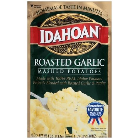 Idahoan Roasted Garlic Mashed Potatoes 12 Ct 4 Oz Kroger