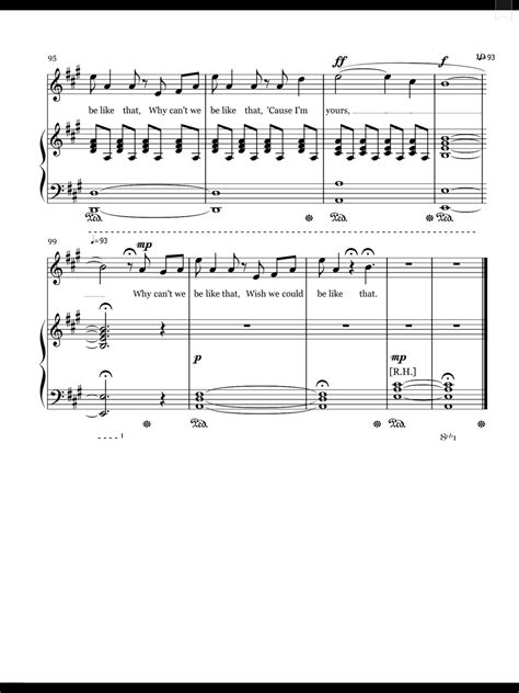 Piano Sheet Music — Secret Love Song - Little Mix ft. Jason Derulo...