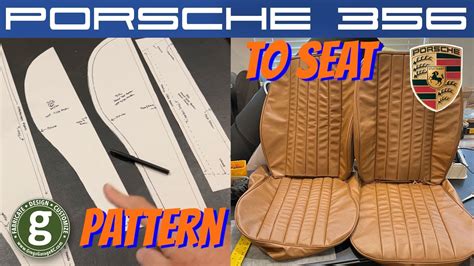 Patterning And Sewing Seat Covers Porsche 356 Youtube