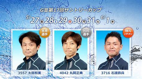 G3 第17回サントリーカップ 最終日の買い目予想【ボートレース多摩川61】