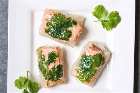 Salmon Spring Rolls