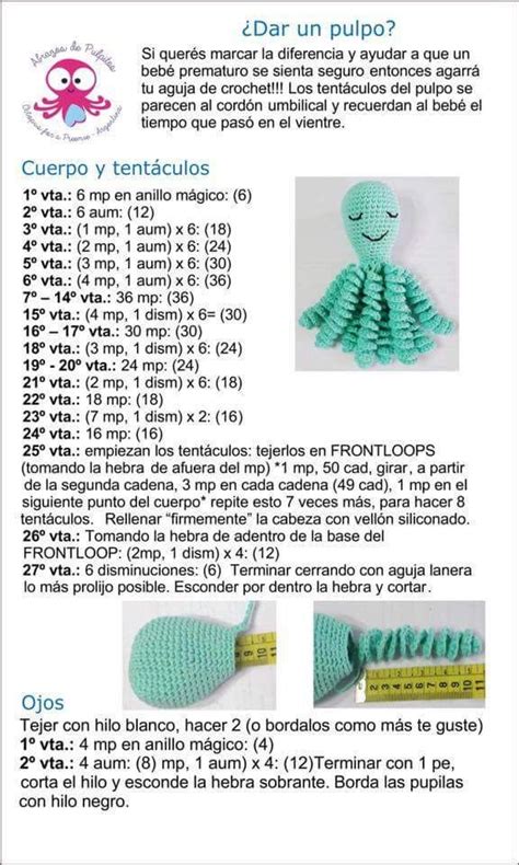 Pulpito Amigurumi Patron Octopus Crochet Pattern Crochet Doll