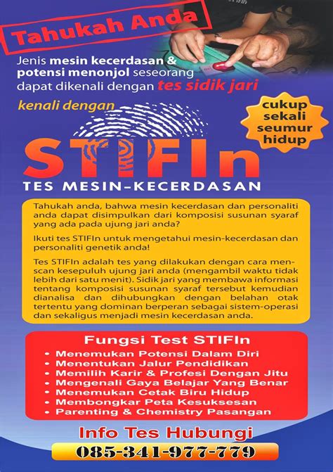 Layanan Tes Stifin Makassar Apa Itu Stifin