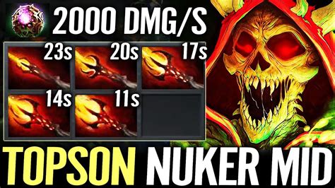 TOPSON Pugna 1SEC NUKER MID Octarine Full DAGON Build 2000 DMG