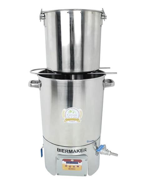 Cerveja da Casa Kit Cervejeiro Completo Panela Automática BierMaker 20L