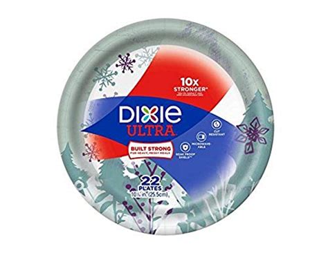 Dixie Christmas Paper Plates Dixie Ultra 10 Inch Plate Holiday Design