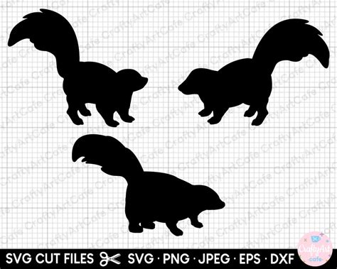 Skunk Silhouette Svg Png - Etsy