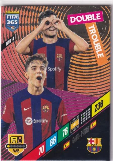 Panini Fifa Adrenalyn Mappa No Bar Pedri Gavi Led Fc